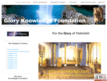 Tablet Screenshot of gloryknowledge.com
